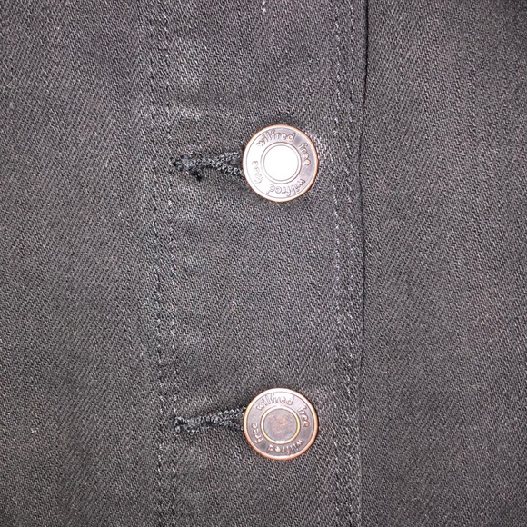 Aritzia black button denim skirt - Picture 2 of 5